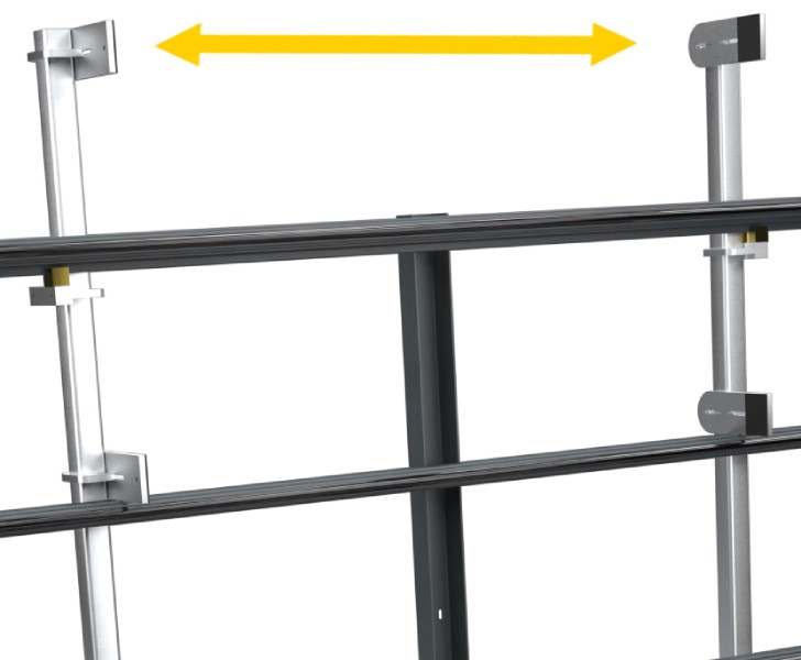 Produits pour l’aluminium FIVE CS Serrage du cadre Emmegi